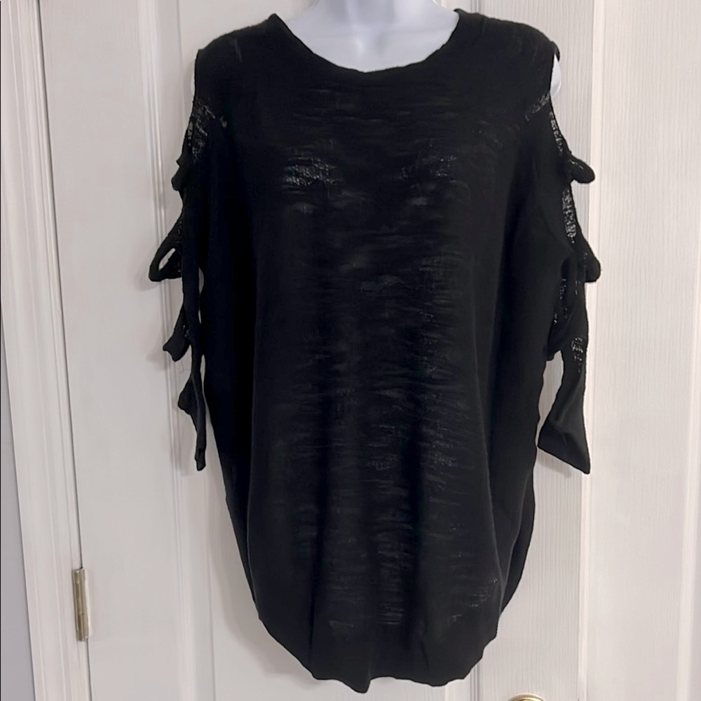Express Black Crew Neck Sweater Knit Casual